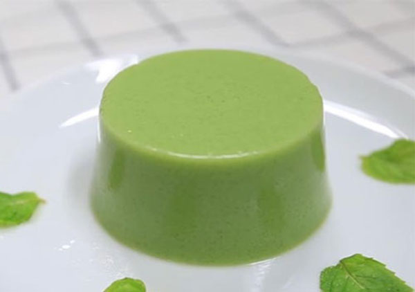 pudding trà xanh