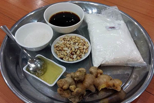 nguyên liệu nấu chè lam