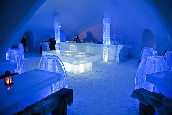 Quầy bar Ice Hotel